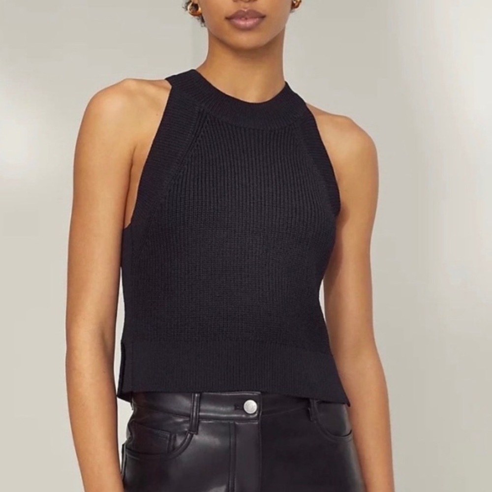 Aritzia Wilfred Knit Halter Tank in
Black Size XSmall